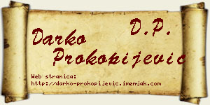 Darko Prokopijević vizit kartica